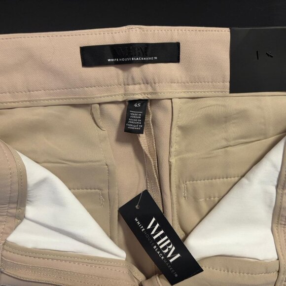 White House Black Market Slim Ankle Pants 4S — Beige, NWT - Picture 3 of 7